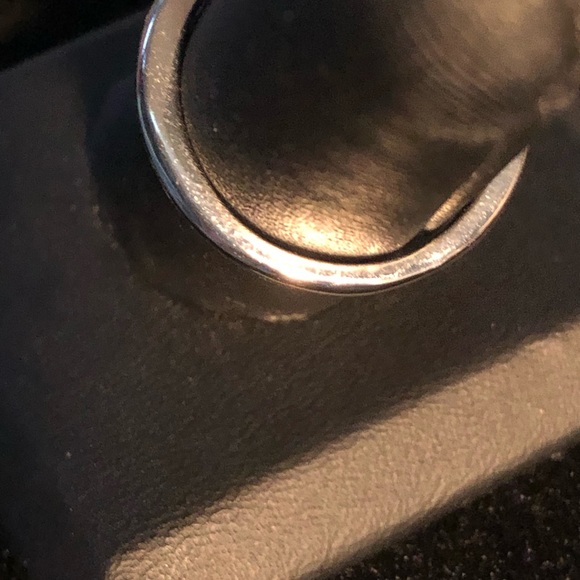 NIP 925 Silver Bowtie Ring with crystals, Size 8 - Picture 5 of 10